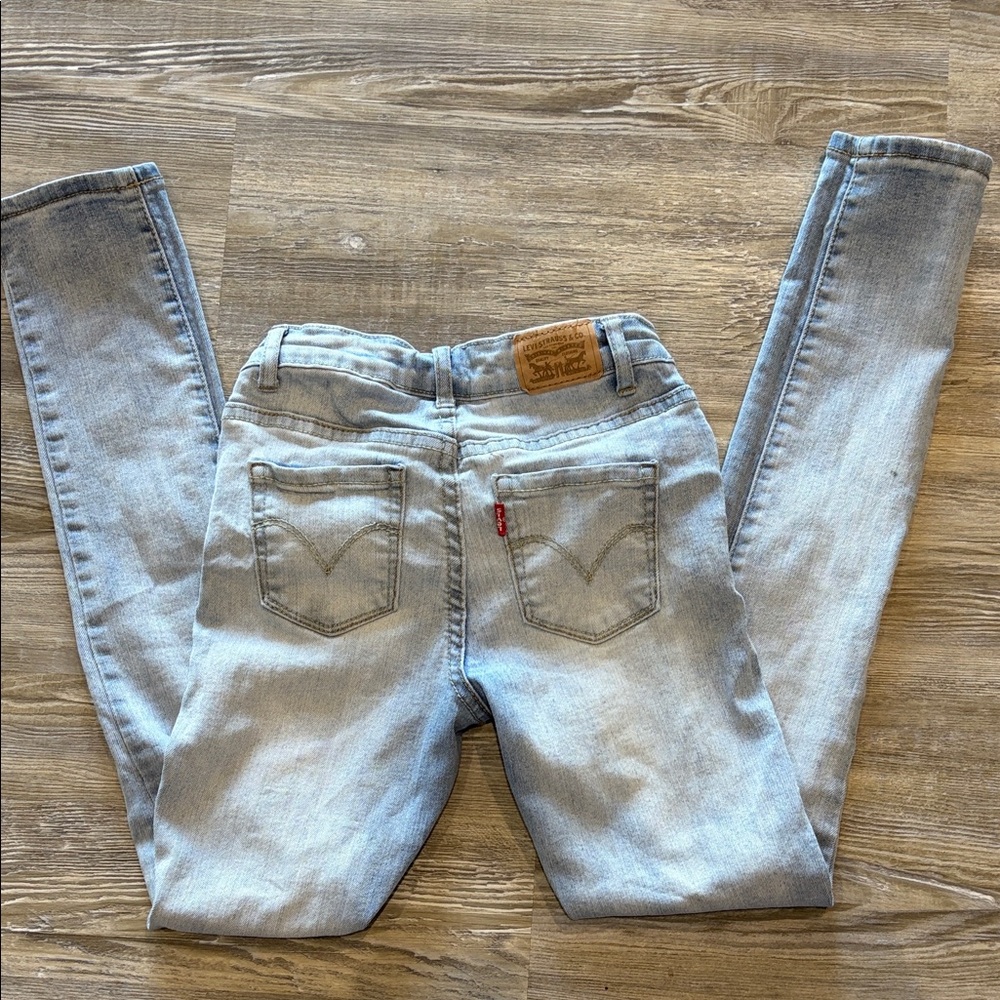 Levi's Girl’s Sky Blue Skinny Jeans
